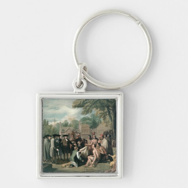William Penn's Treaty with the Indians in Key Ring (Front)
