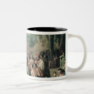 William Penn's Treaty with the Indians in Two-Tone Coffee Mug