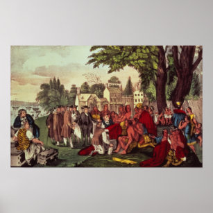 William Penn's Treaty with the Indians Poster