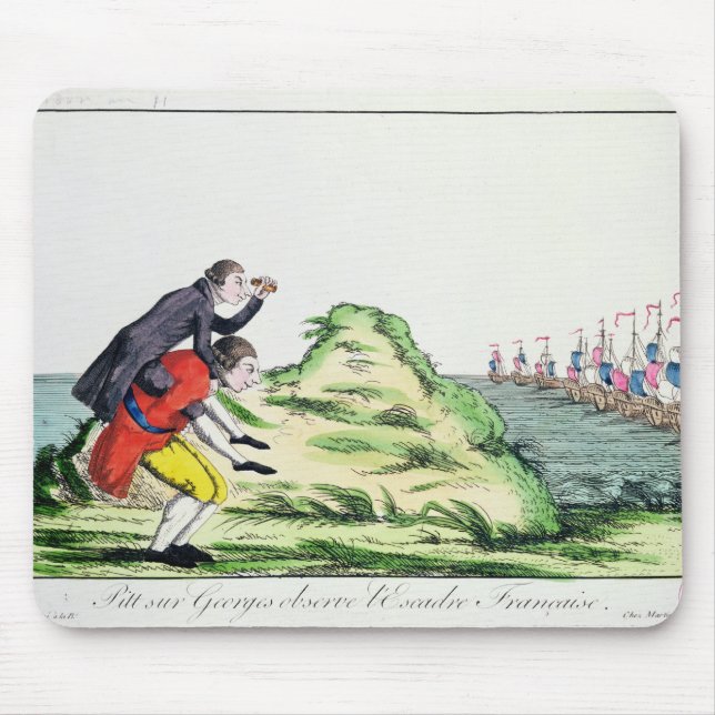 William Pitt Observing the French Squadron Mouse Mat (Front)