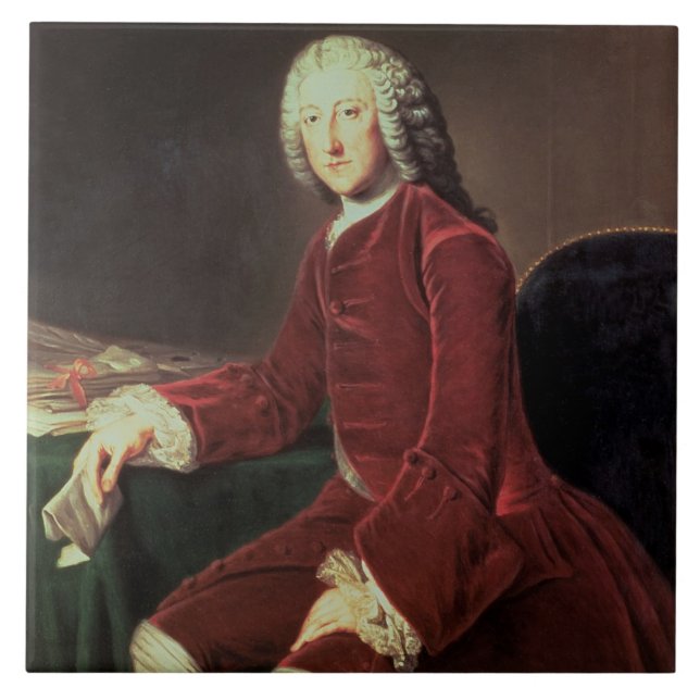 William Pitt the 'Elder', later 1st Earl of Chatha Tile (Front)