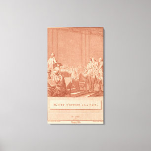 William Pitt the Elder  Opposing the Peace Canvas Print