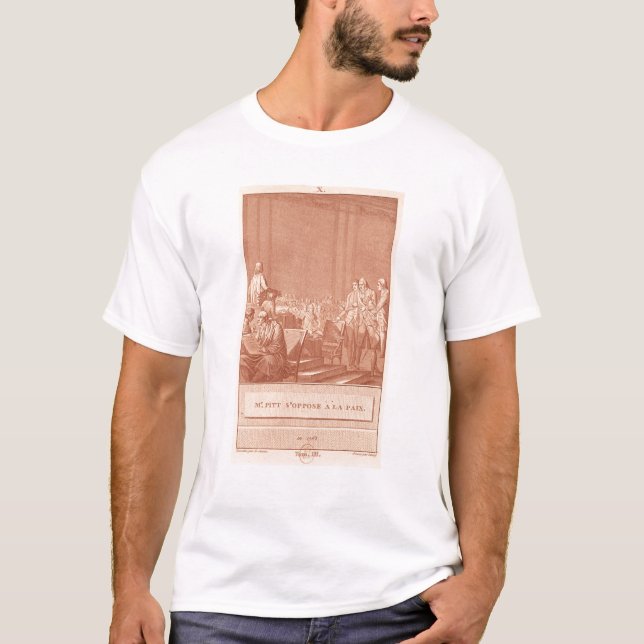 William Pitt the Elder  Opposing the Peace T-Shirt (Front)