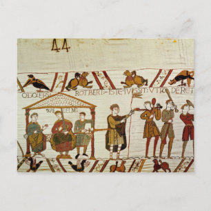 William, Robert de Mortain and Bishop Odo Postcard