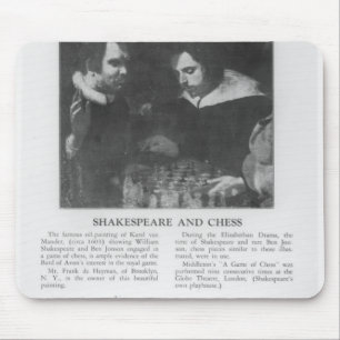 William Shakespeare  and Ben Jonson Mouse Mat