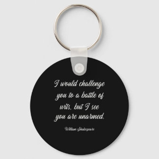 William Shakespeare Battle Of Wits English Literat Key Ring