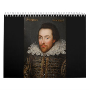 William Shakespeare Cobbe Portrait circa 1610 Calendar