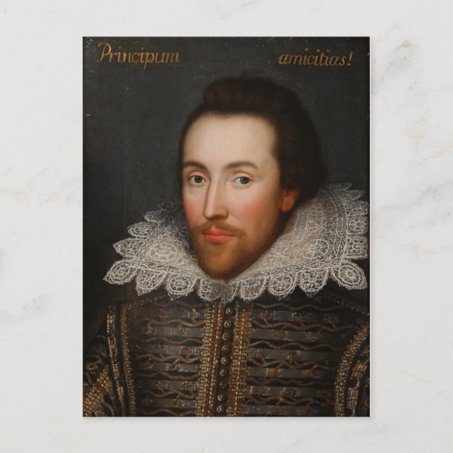 William Shakespeare Cobbe Portrait  circa 1610 Postcard (Front)