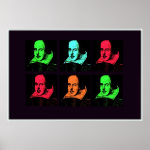 William Shakespeare Collage Poster