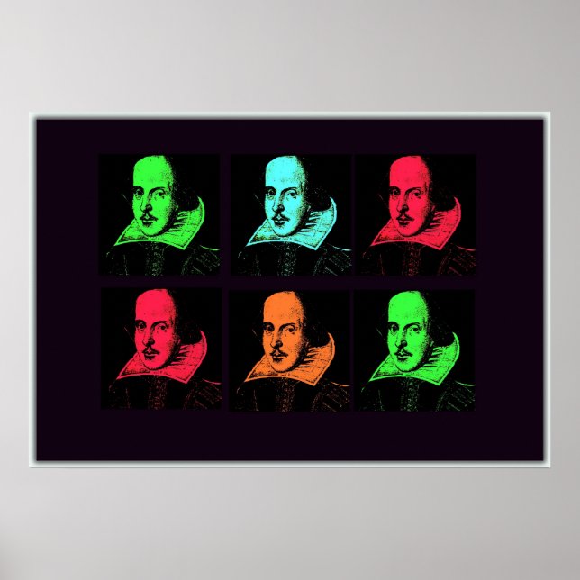 William Shakespeare Collage Poster (Front)