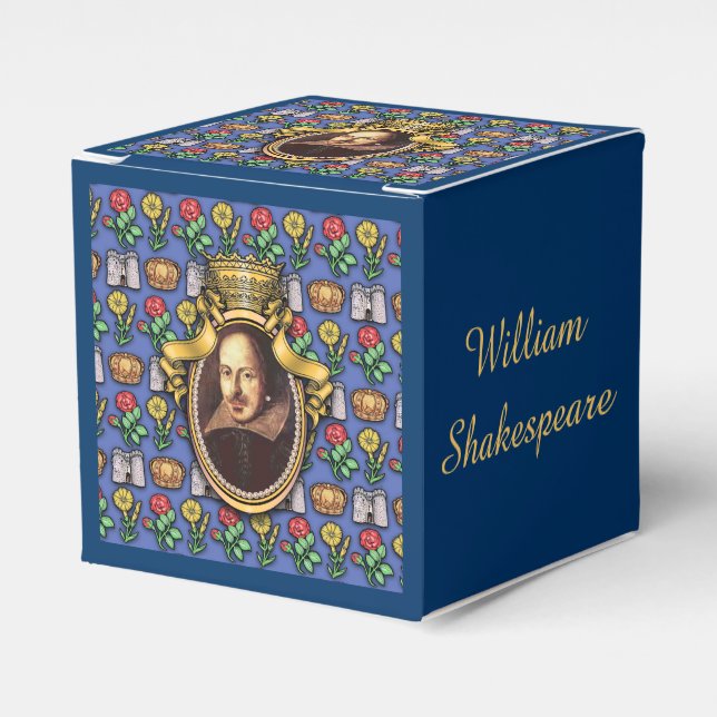 William Shakespeare Favour Box (Front Side)