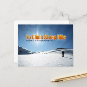 William Shakespeare Inspirational Quote "To climb" Postcard
