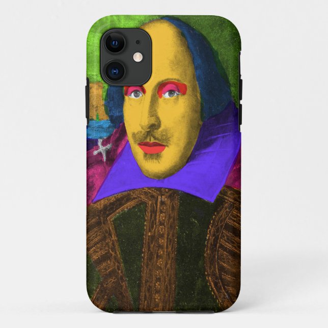 William Shakespeare Pop Art Case-Mate iPhone Case (Back)