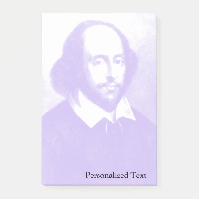 William Shakespeare Pop Art Portrait Post-it Notes (Front)