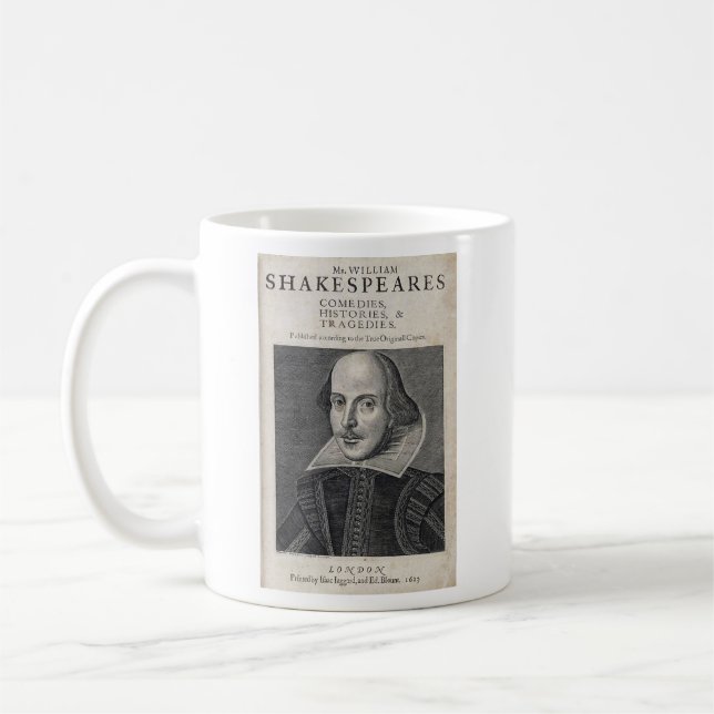 William Shakespeare Portrait Coffee Mug (Left)
