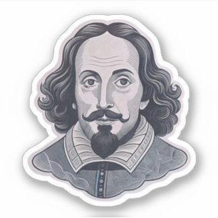 William Shakespeare portrait Hamlet illustration 