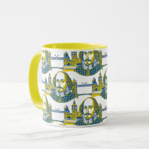 William Shakespeare portrait illustration London