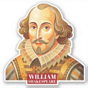 William Shakespeare portrait illustration To Be Or