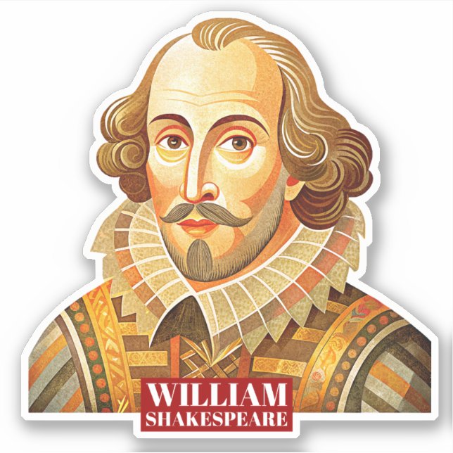 William Shakespeare portrait illustration To Be Or (Front)