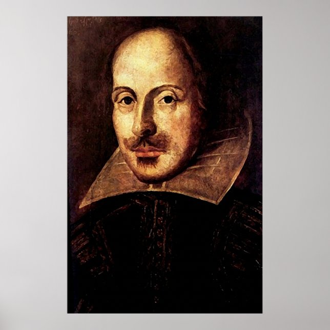 William Shakespeare Portrait Poster (Front)