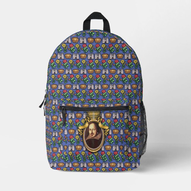 William Shakespeare Print Cut Sew Bag (Front)
