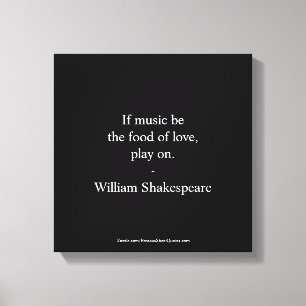 William Shakespeare Quote - Love Canvas Print