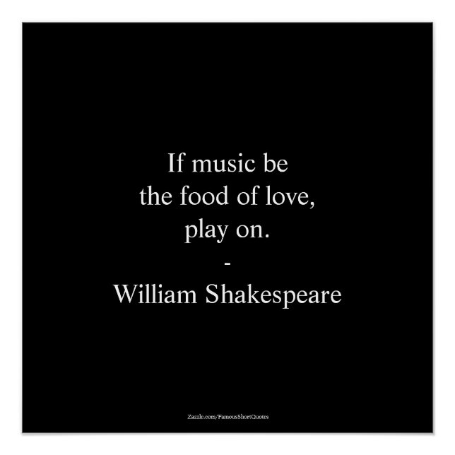 William Shakespeare Quote - Love Poster (Front)