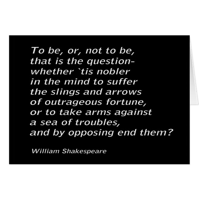 William Shakespeare`s `Hamlet` (Front Horizontal)