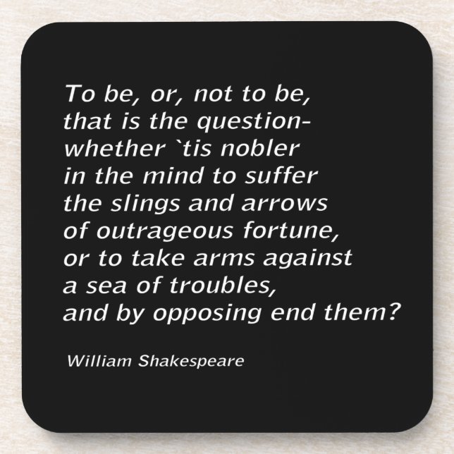 William Shakespeare`s `Hamlet` Coaster (Front)