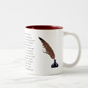 William Shakespeare Sonnet 31 Two-Tone Coffee Mug