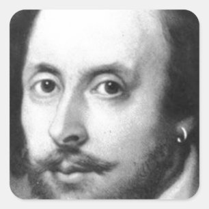 William Shakespeare Square Sticker