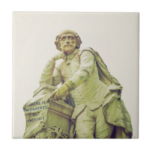 William Shakespeare statue monument Tile