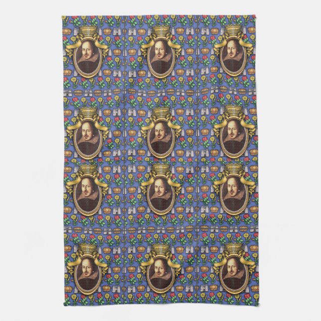 William Shakespeare Tea Towel (Vertical)