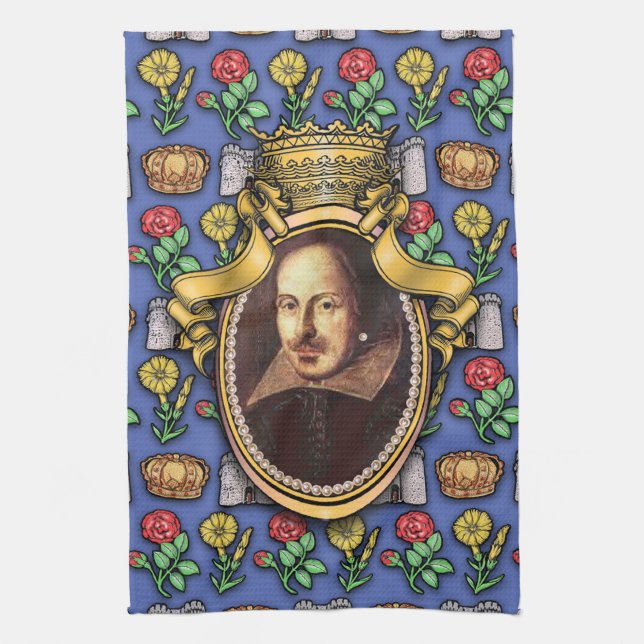 William Shakespeare Tea Towel (Vertical)