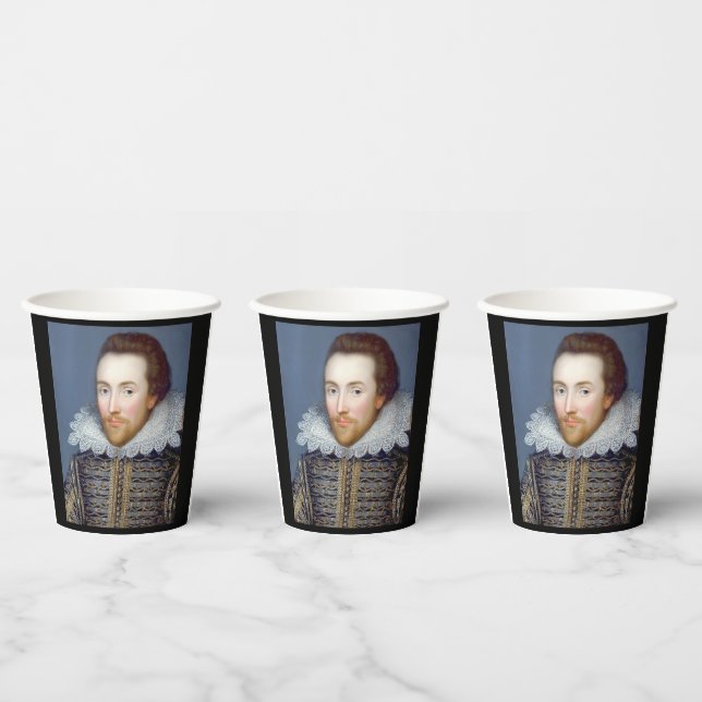 William Shakespeare Theme  Paper Cups (Multi)