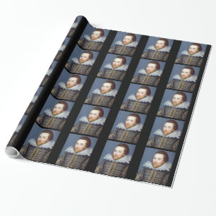 William Shakespeare Theme Wrapping Paper
