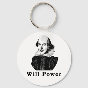 William Shakespeare WILL POWER Tshirts Key Ring