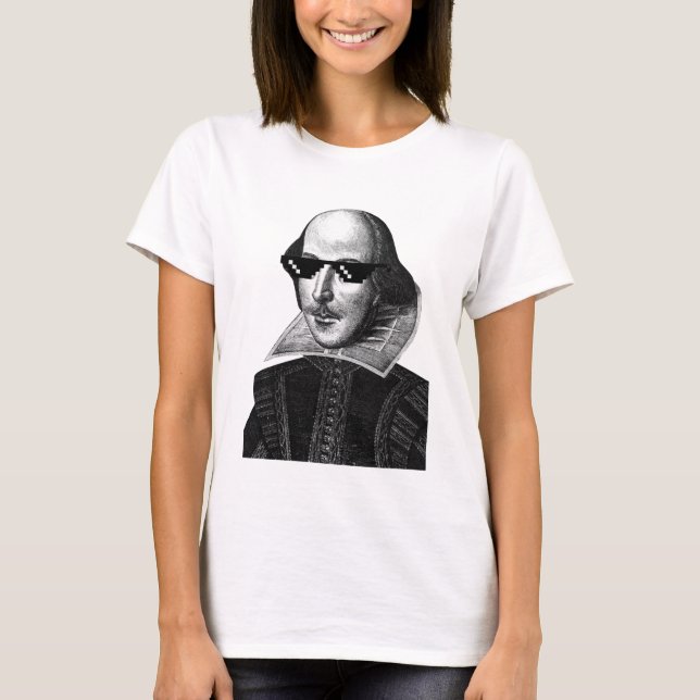 William Shakespeare With Shades Women's  T-Shirt (Front)