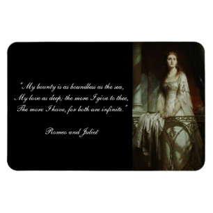 William Shakespeare's Romeo and Juliet Quote Magnet