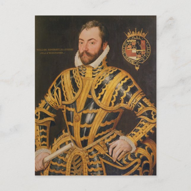 William Somerset 3rd Earl of Worcester Postcard (Front)