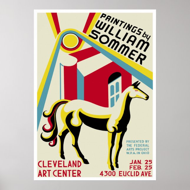 William Sommer Exhibition Poster (Front)