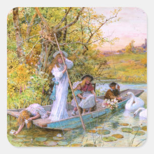 William Stephen Coleman: The Boating Square Sticker