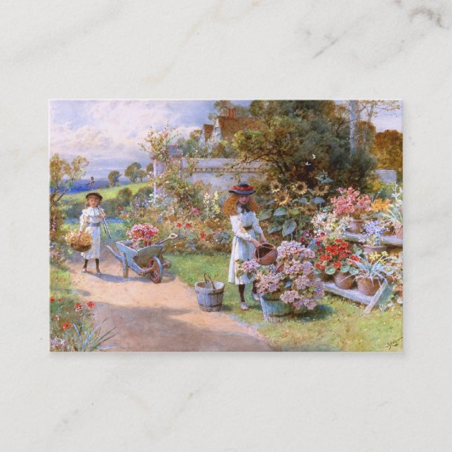 William Stephen Coleman: The Flower Garden Business Card (Front)