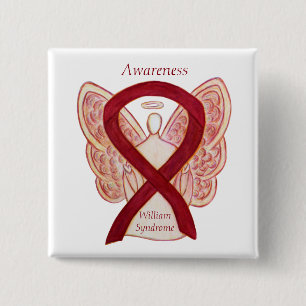 William Syndrome Angel Awareness Ribbon Pins