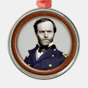 William Tecumseh Sherman Metal Tree Decoration
