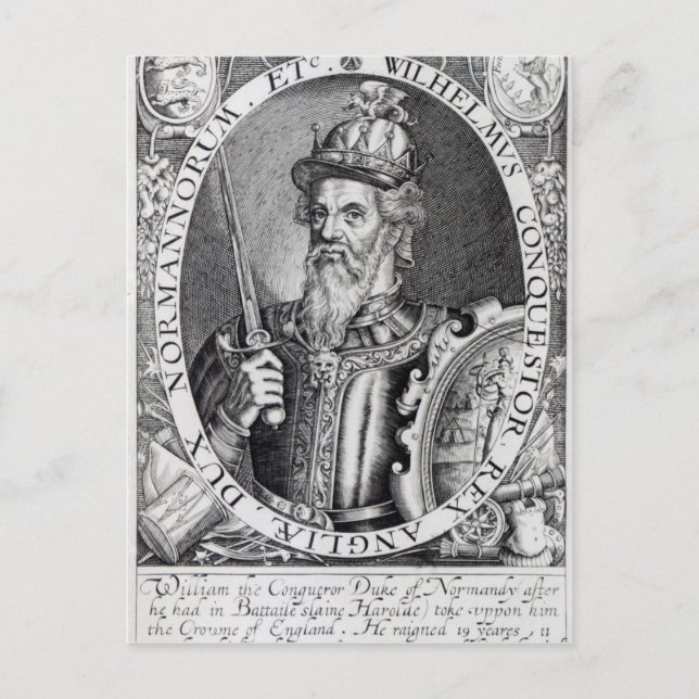 William the Conqueror, 1618 Postcard (Front)