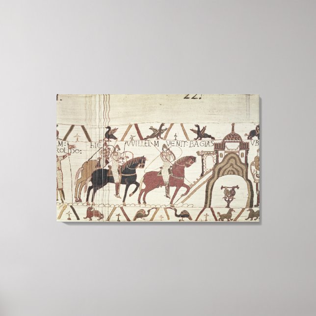 William the Conqueror  arrives at Bayeux Canvas Print (Front)