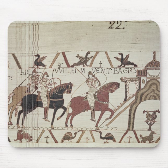 William the Conqueror  arrives at Bayeux Mouse Mat (Front)
