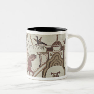 William the Conqueror arrives at Bayeux Two-Tone Coffee Mug