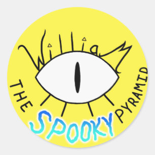 "William the SPOOKY Pyramid" sticker